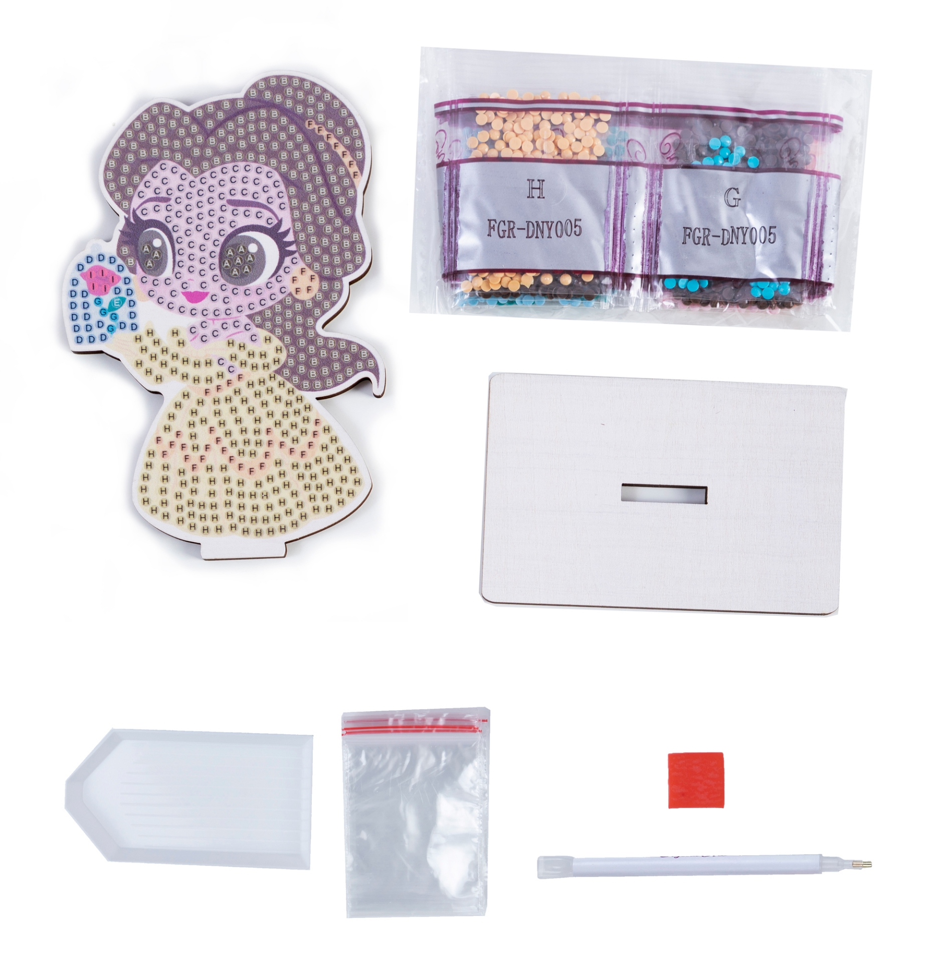 Belle Crystal Art Buddy Kit Disney Stitchtastic