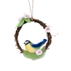 Picture of Blue Tit Wreath Needle Felting Kit