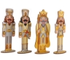 Picture of Set of 4 Golden Nutcrackers - Crystal Art XL Buddies