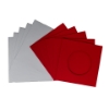 Picture of Round aperture square cards - Christmas Red (Pack of 5)