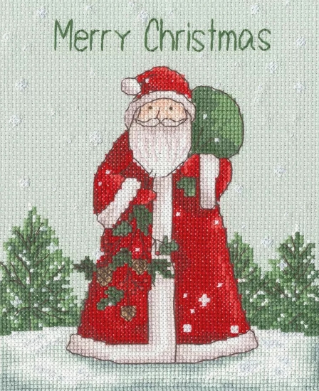 Picture of Ol' St Nick Father Christmas - Cross Stitch Kit By Bothy Threads