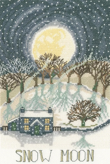 Picture of Snow Moon - Cross Stitch Kit By Bothy Threads