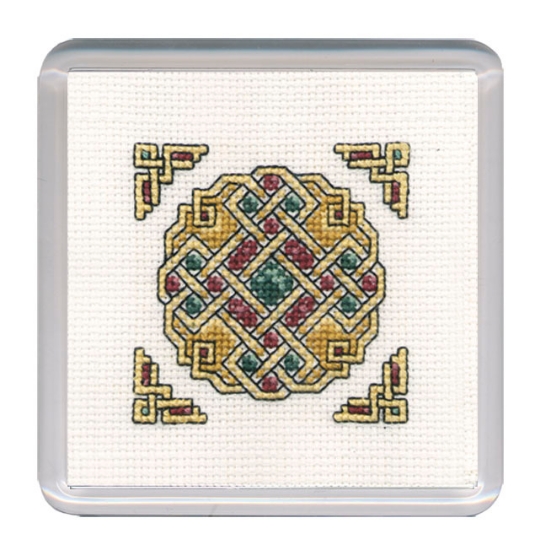 Picture of Celtic Jewel Coaster Cross Stitch Kit