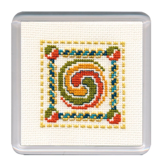 Picture of Celtic Spiral Coaster Cross Stitch Kit