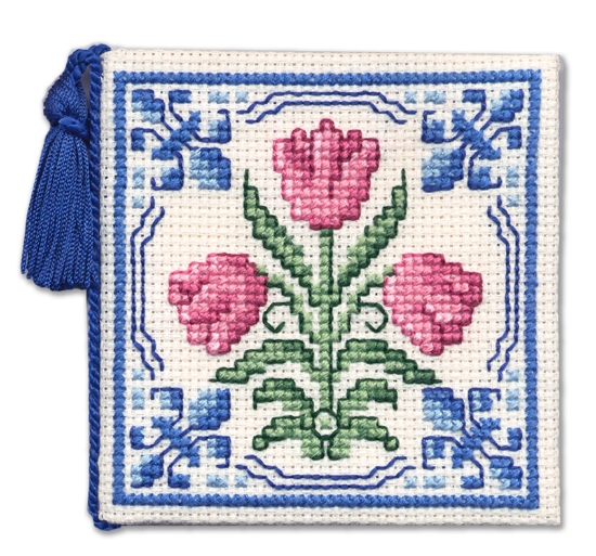 Picture of Delft Tulip Needle Case Cross Stitch Kit