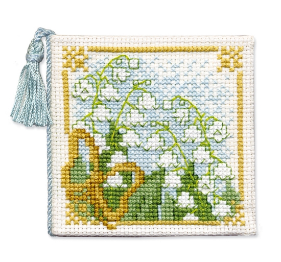 Picture of Lily of the Valley Needle Case Cross Stitch Kit