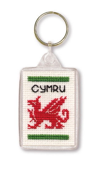 Picture of Welsh Dragon Keyring Cross Stitch Kit