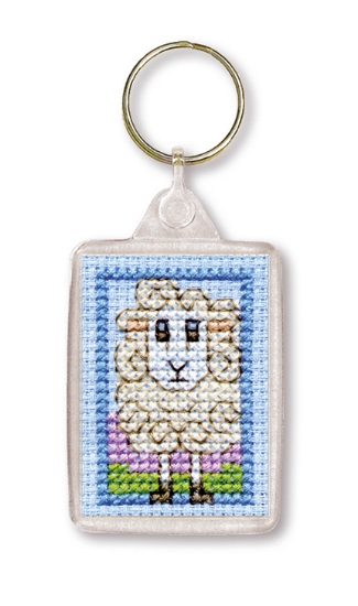 Picture of Wee Woolly Sheep Keyring Cross Stitch Kit