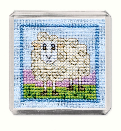 Picture of Wee Woolly Sheep Fridge Magnet Cross Stitch Kit