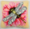 Picture of Dragonfly, 48x48cm Latch Hook Cushion