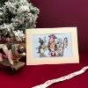 Picture of Woof, Moo, Baa! - Christmas Card Cross Stitch Kit by Bothy Threads