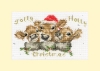 Picture of Jolly Holly - Christmas Card Cross Stitch Kit by Bothy Threads