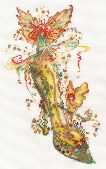 Picture of Autumn Fall - (Sally King Shoes) Cross Stitch Kit by Bothy Threads