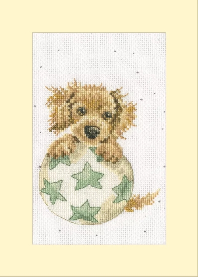 Picture of Bouncing Birthday Greetings Card Cross Stitch Kit by Bothy Threads