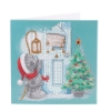 Picture of Happy Xmas! 18x18cm Crystal Art Card