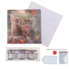 Picture of Christmas Kittens - 18x18cm Crystal Art Card