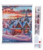 Picture of Winter Sunset - Crystal Art 40x50cm Scroll Kit