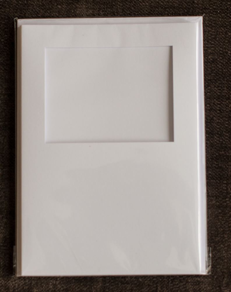 Square Aperture A6 Cards White Pack Of 5 Stitchtastic