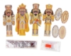 Picture of Set of 4 Golden Nutcrackers - Crystal Art XL Buddies
