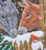 Picture of Winter Donkeys 18x18cm Crystal Art Card