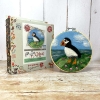 Picture of Puffin in a Hoop Needle Felting Kit