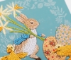 Picture of Peter & Spring Chicks Easter 18x18cm Crystal Art Card