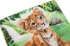 Picture of Tiger Cub 18x18cm Crystal Art Card