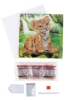 Picture of Tiger Cub 18x18cm Crystal Art Card