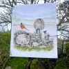 Picture of Green Pastures Sheep Lamb Pheasant - (Hannah Dale) Cross Stitch Kit By Bothy Threads