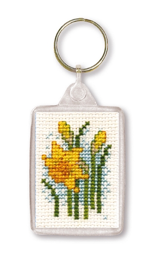 Picture of Daffodils Keyring Cross Stitch Kit