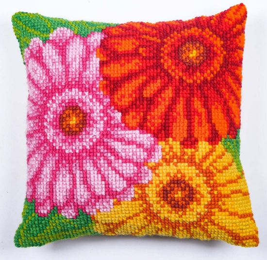 Picture of Flower Burst, 40x40cm Tapestry Cushion Kit