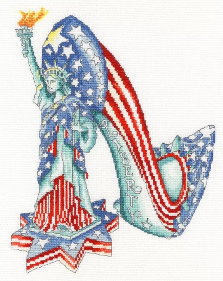 Picture of Liberty - (Sally King Shoes) Cross Stitch Kit by Bothy Threads