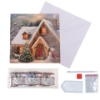 Picture of Festive Cottage - 18x18cm Crystal Art Card