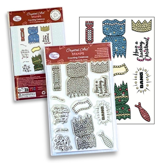 Picture of Crystal Art A6 Stamp Set - Cracking Christmas