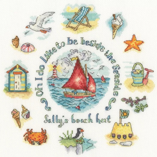 Picture of Beside the Seaside Cross Stitch Kit by Bothy Threads